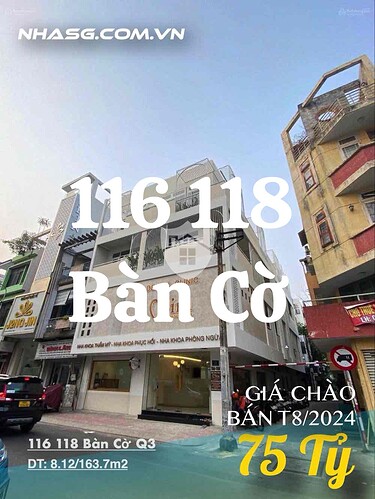 Bán nhà mặt tiền Quận 3 số 116 118 Bàn Cờ thumbnail