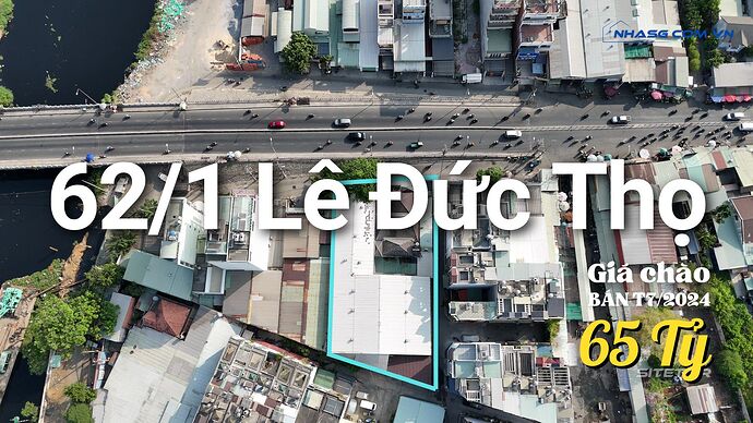 Bán nhà góc 3mt 62/1 Lê Đức Thọ Gò Vấp 120 tỷ