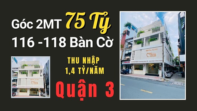 Bán nhà góc 2 mặt tiền Đường Bàn Cờ Quận 3