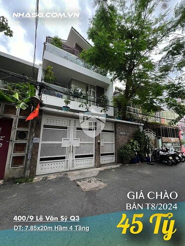 Bán nhà 400:9 Lê Văn Sỹ 2