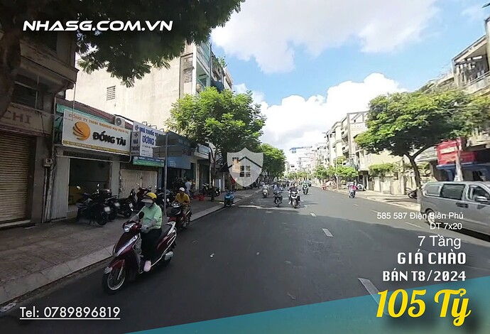 Bán nhà mặt tiền 585 587 Điện Biên Phủ Quận 33