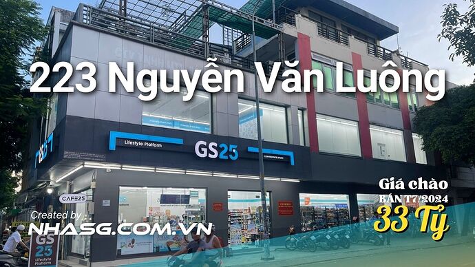 Bán nhà góc 2 mặt tiền Quận 6 223 Nguyễn Văn Luông 1